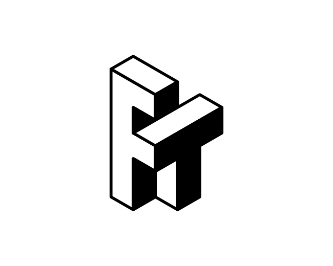 Isometric FT Letter Logo