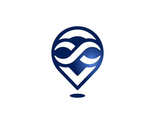 Pin Map Owl Infinity Navigation Logo