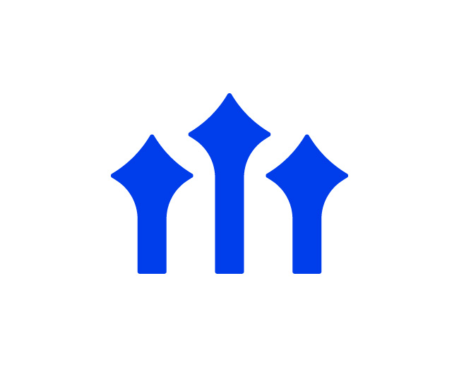 Geometric M Star Logo // For Sale