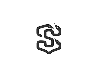 Three Snakes Lettermark Logo