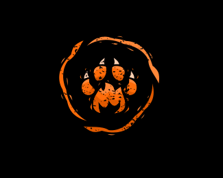 Flame paw logo