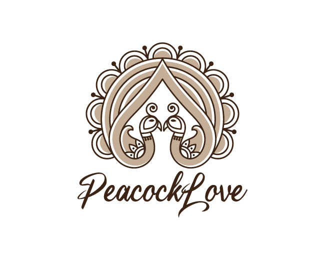 Peacock Love Logo