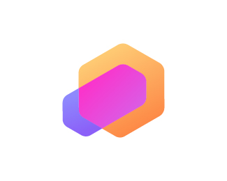 abstract blockchain logo design