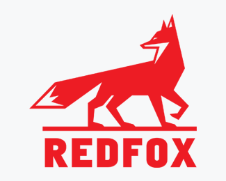 Premium Vector  Red fox modern logo template