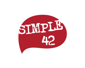 Simple 42 - big brain logo