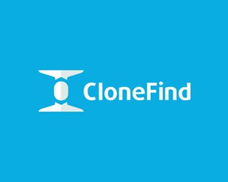 CloneFind, social app logo design