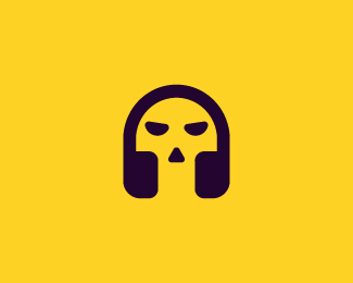 skull + headphones