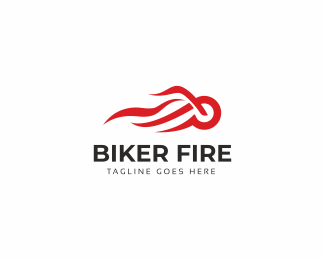Biker Fire Logo