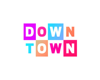 DownTown club / pub / bar logo design
