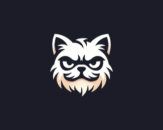 Grumpy Beard Cat Logo