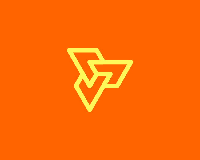 Abstract Geometric Arrow Logo