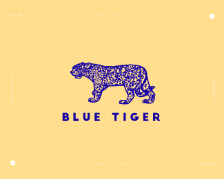 Blue Tiger logo design