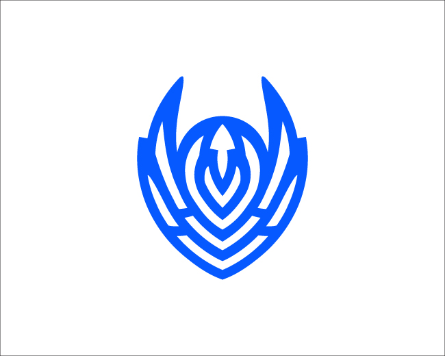 Abstract Wing Shield Logo Mark