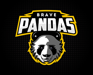 Brave Pandas Sport Logotype