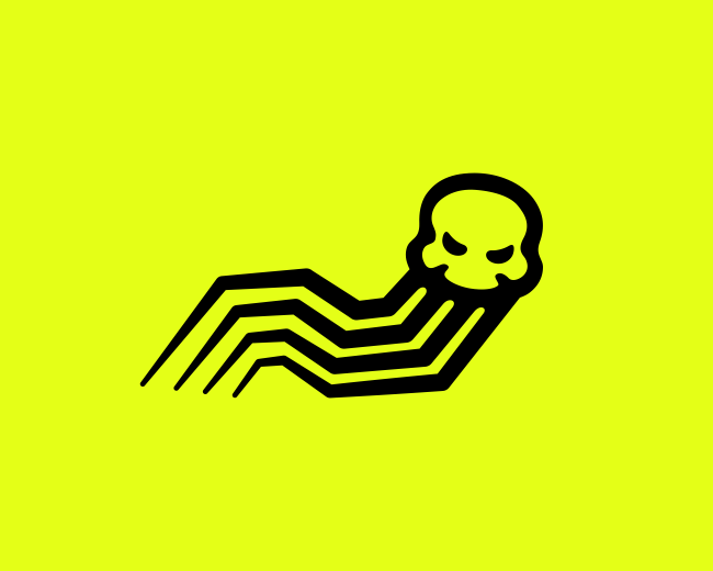 Jellyfish Skull Logo