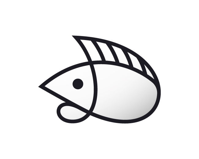 Fish Letter D Logo