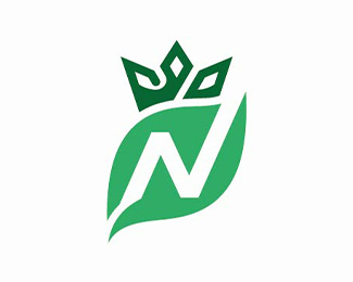 Royal Leaf Letter N