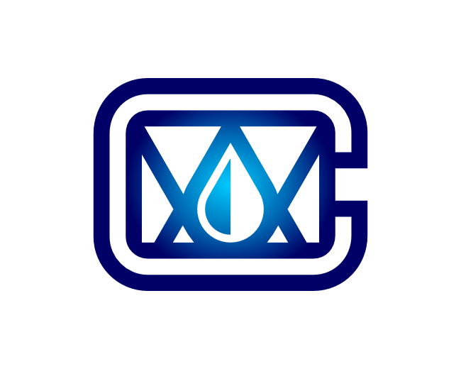 Letter C Mail Droplet Monogram Logo