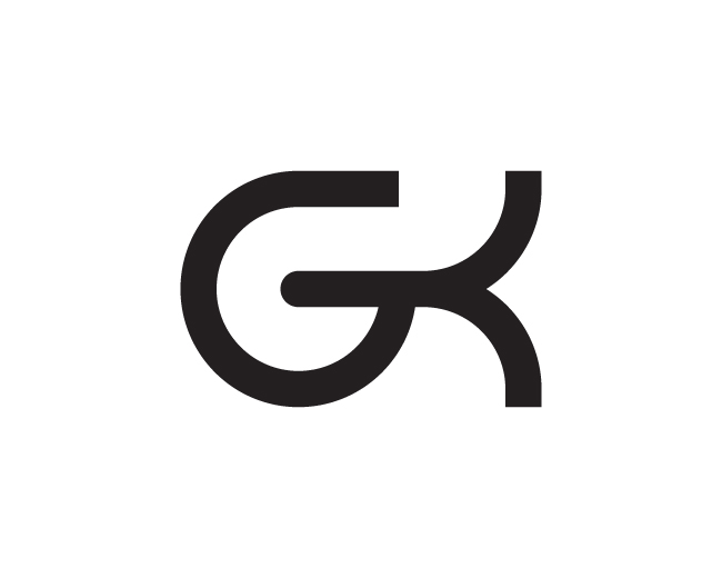 Minimalist G And K Logo