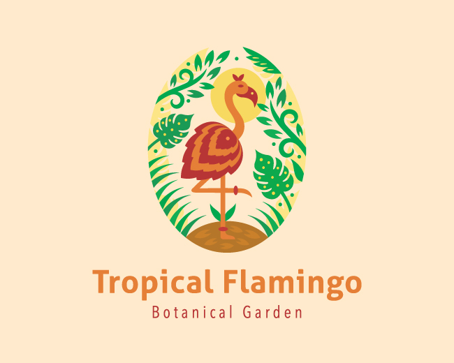 Tropical Flamingo Logo