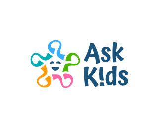 Ask kids education or intelligence logo