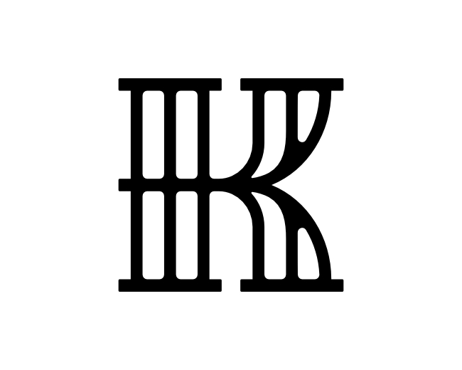 Letter K Multiline Logo