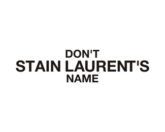 SAINT LAURENT PARODY LOGO
