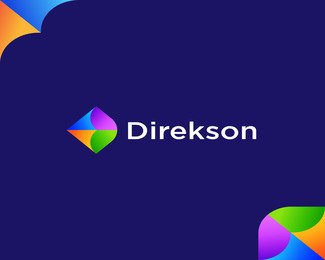 Direkson - D - War Bow - Modern Logo - Abstract Lo