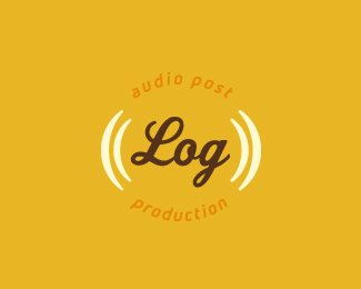 The Log vintage logo