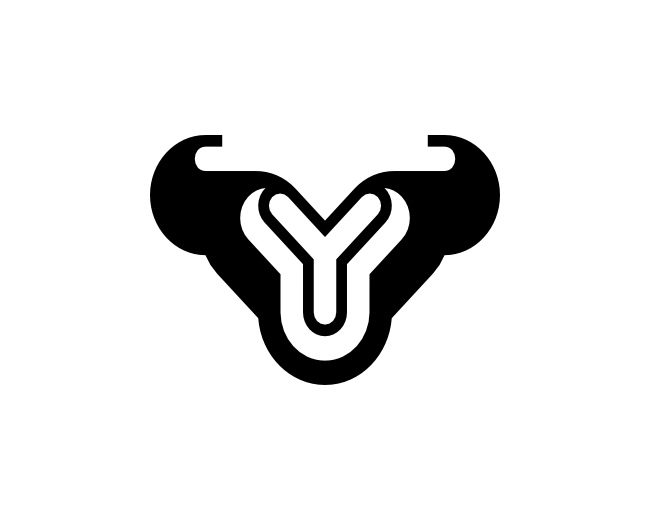 Letter Y Bull Logo