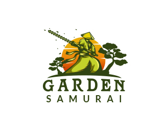 Logo concept for Garden Samurai
