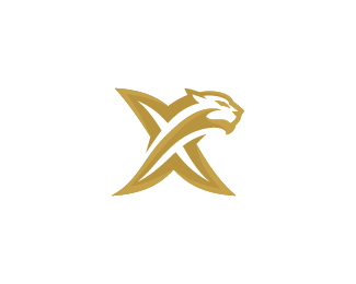 Panther X Monogram Logo