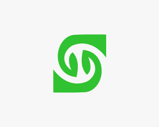 Letter S Leaf Logo