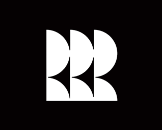 D + R geometric abstract logo