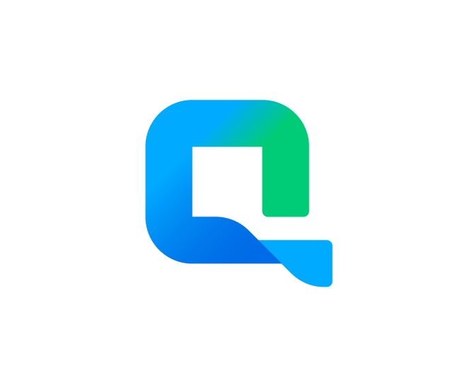 Abstract Q Square Logo For Sale