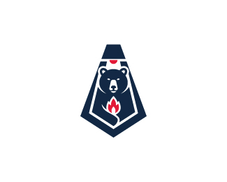 Flame Light Bear Logo