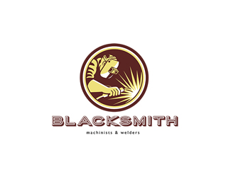 Blacksmith Welder Fabricator Welding Logo