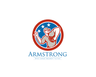 Armstrong After School  Baseball Logo