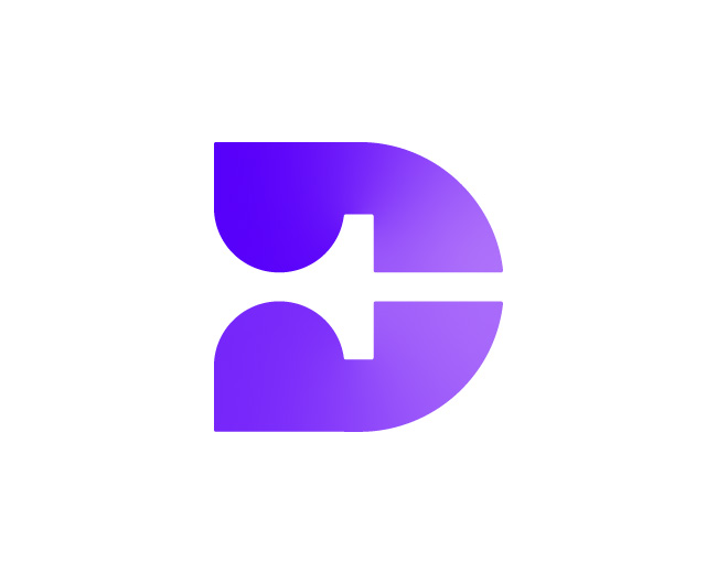 Modern Letter D Logo