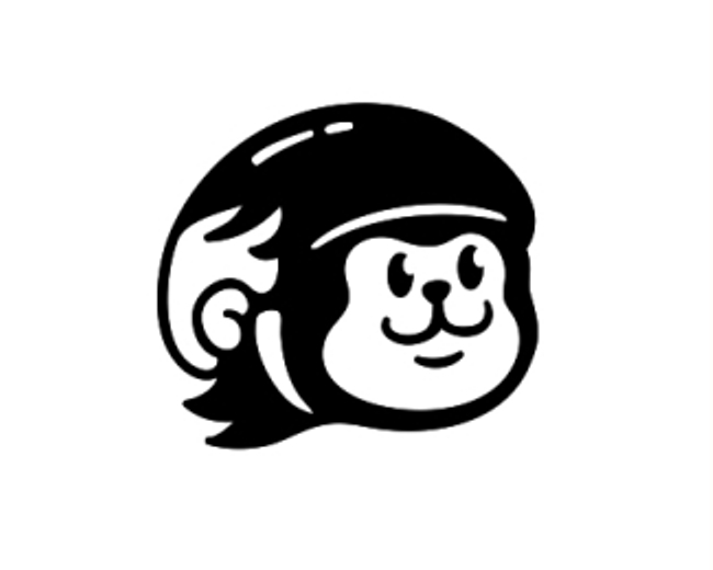 Monkey Bicycle Helmet Logo