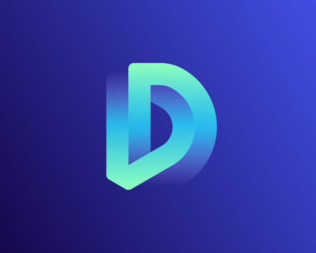 3D D Logo For Sale