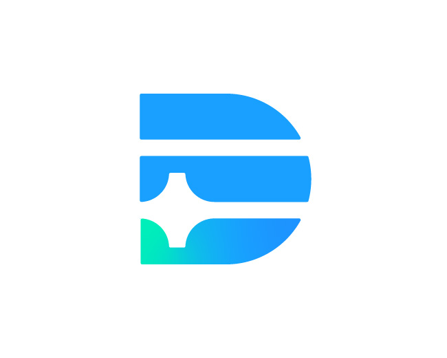 Minimal D Star Logo // For Sale