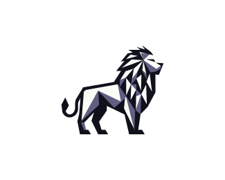 King Lion Geometric Logo