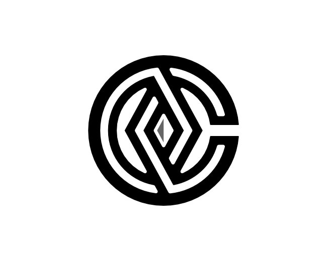 Letter C Diamond Monogram Logo