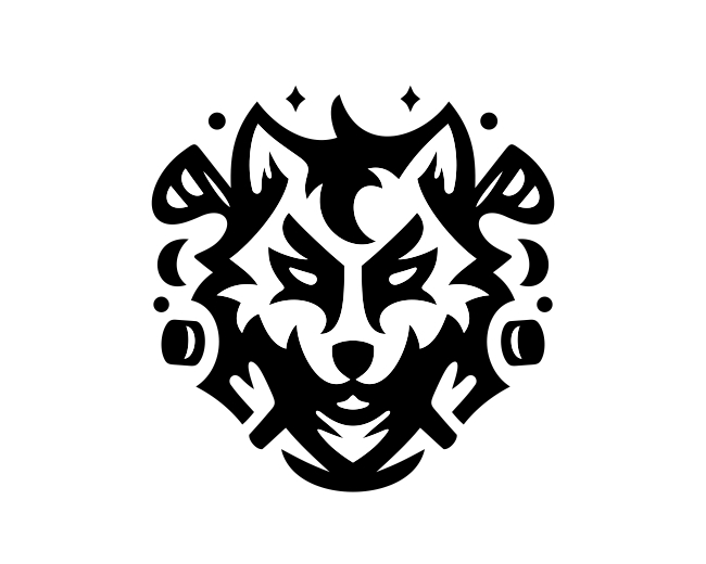 Wolves Hockey Mascot Logo