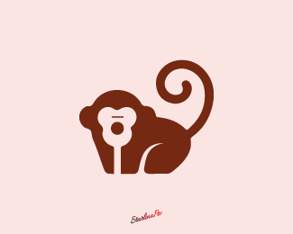 Monkey Guitar—Music Logo