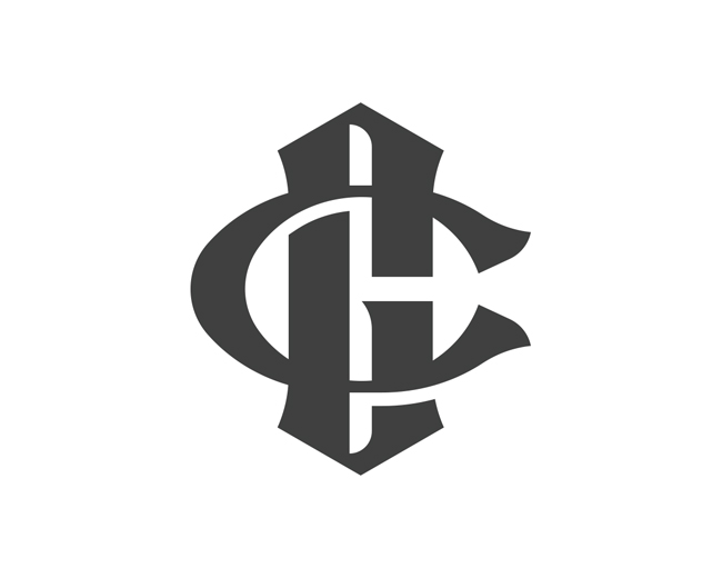 lettering G C monogram typography logo