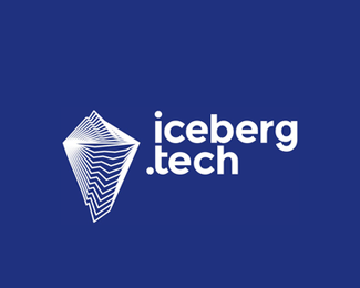 Iceberg tech, logo & identity design
