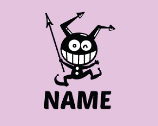 Cute Little Devil Mascot Logo Design