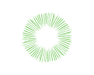Organic Green Sunburst Logo for Natural Product Br